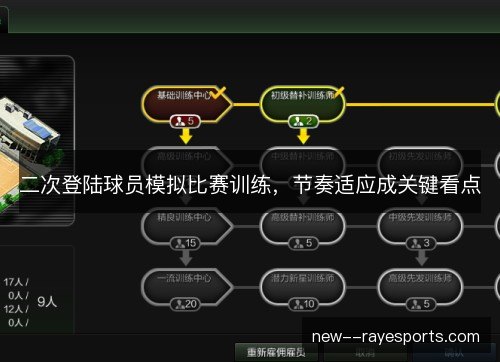 二次登陆球员模拟比赛训练，节奏适应成关键看点
